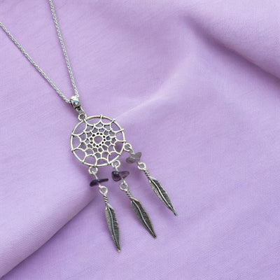 Gemstone Dream catcher Necklace