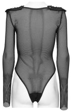 Punk Rave Cyberpunk Armor Mesh Bodysuit