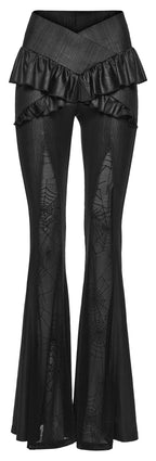 Punk Rave Bellatrix Goth Leggings Flares - Alt Flared Trousers