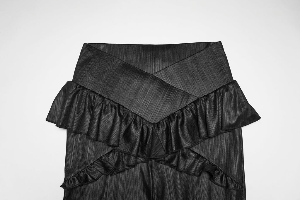 Punk Rave Bellatrix Goth Leggings Flares - Alt Flared Trousers