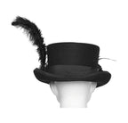 Goth Feather Formal Hat Gothic Retro Style Punk Rave
