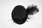 Goth Feather Formal Hat Gothic Retro Style Punk Rave