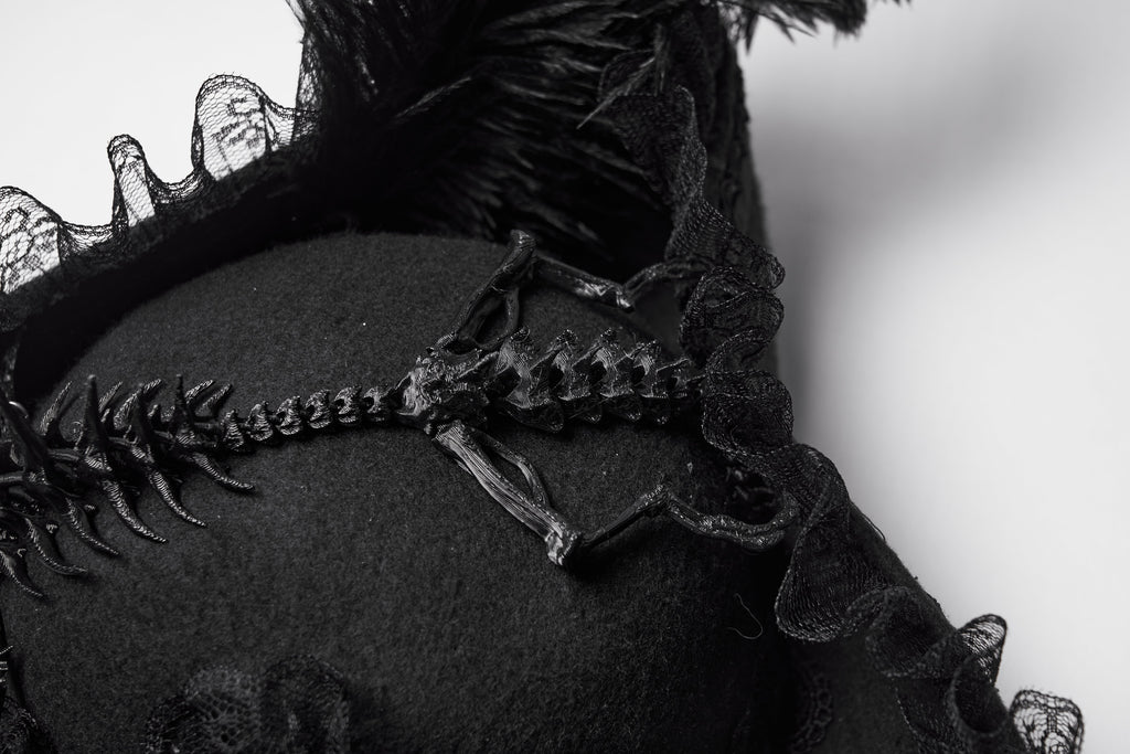 Punk Rave Goth Imprisoned Beast Bone Pirate Hat