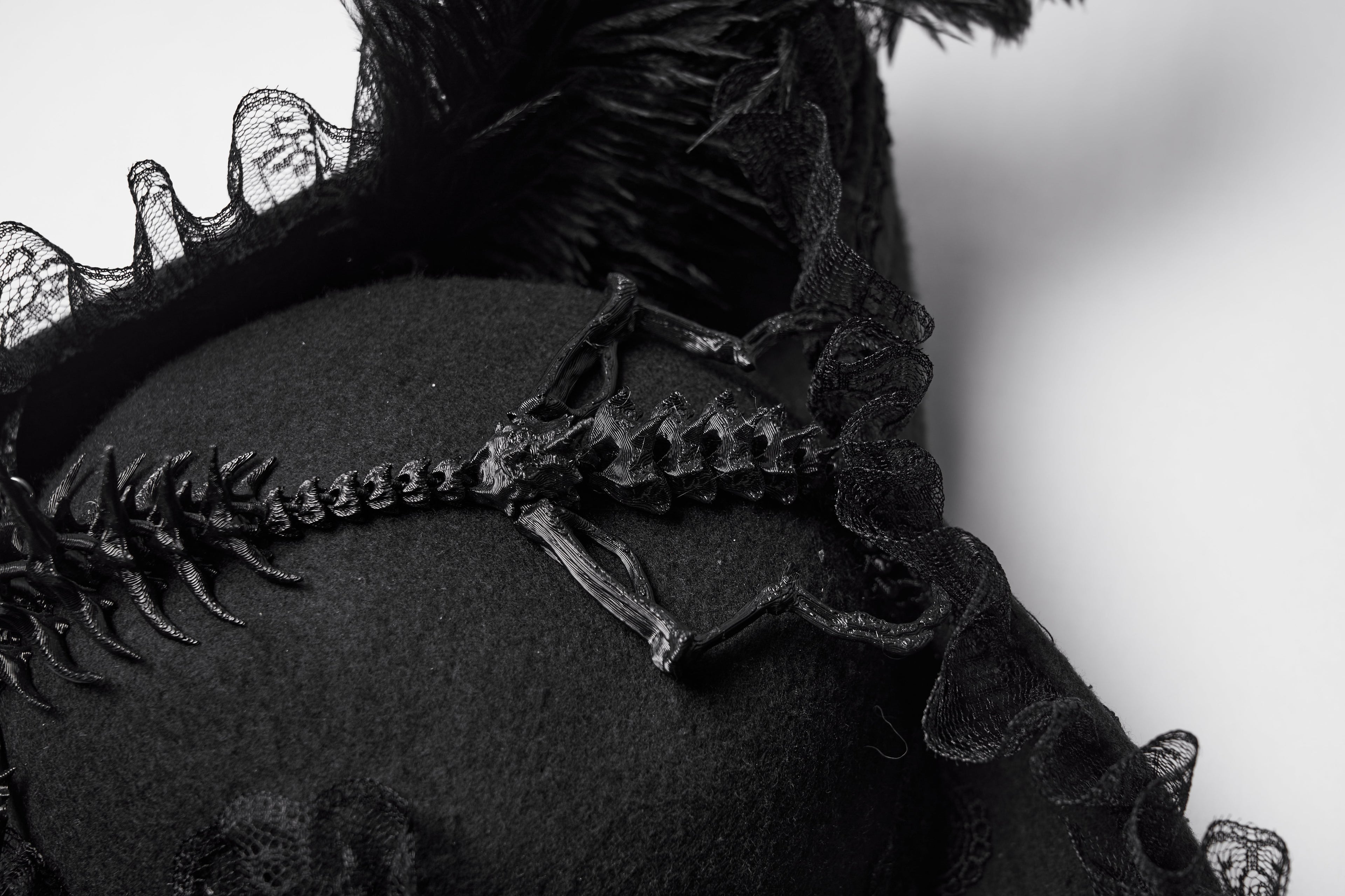 Punk Rave Goth Imprisoned Beast Bone Pirate Hat