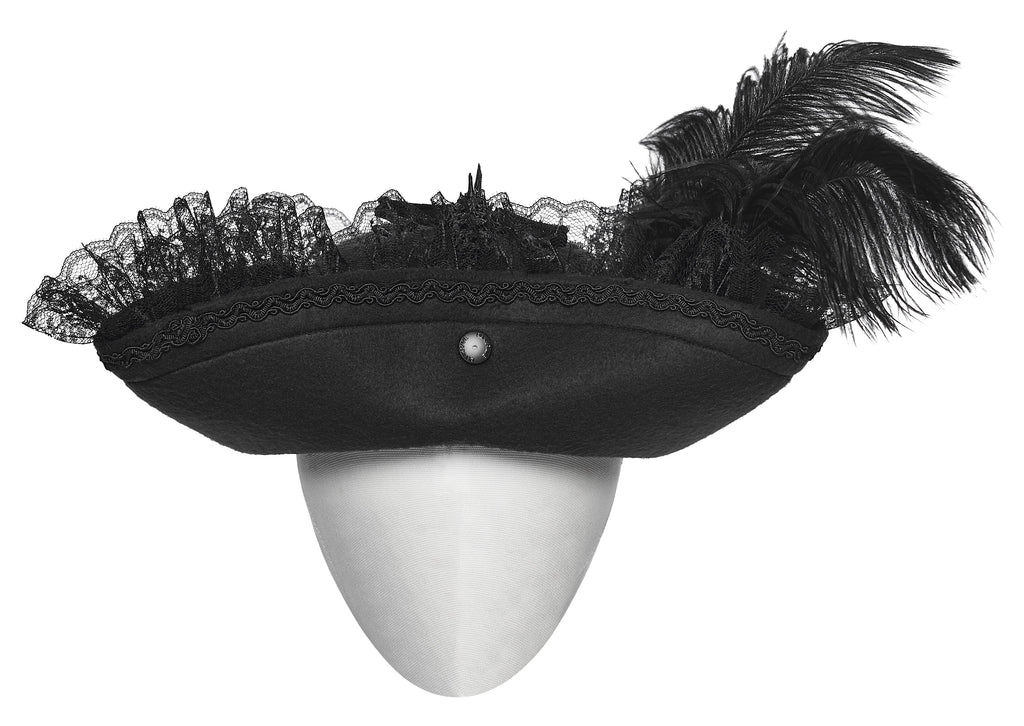 Punk Rave Goth Imprisoned Beast Bone Pirate Hat