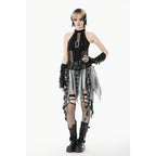 Dark in Love Morrigan Punk Patchwork Skirt