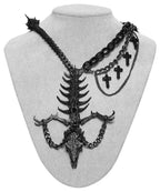 Punk Rave Punk Devil Dragon Bone Necklace