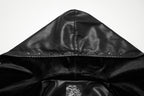 Punk Rave Nyx Hooded Faux Leather Jacket