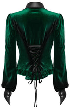 Punk Rave Fawn Gradient Printed Shirt in Green