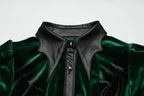 Punk Rave Fawn Gradient Printed Shirt in Green