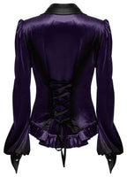 Punk Rave Fawn Gradient Printed Shirt in Violet