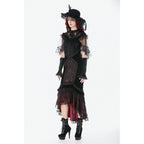Dark in Love Gothic Elegant Velvet Mermaid Skirt