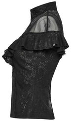 Punk Rave Gothic Applique Top