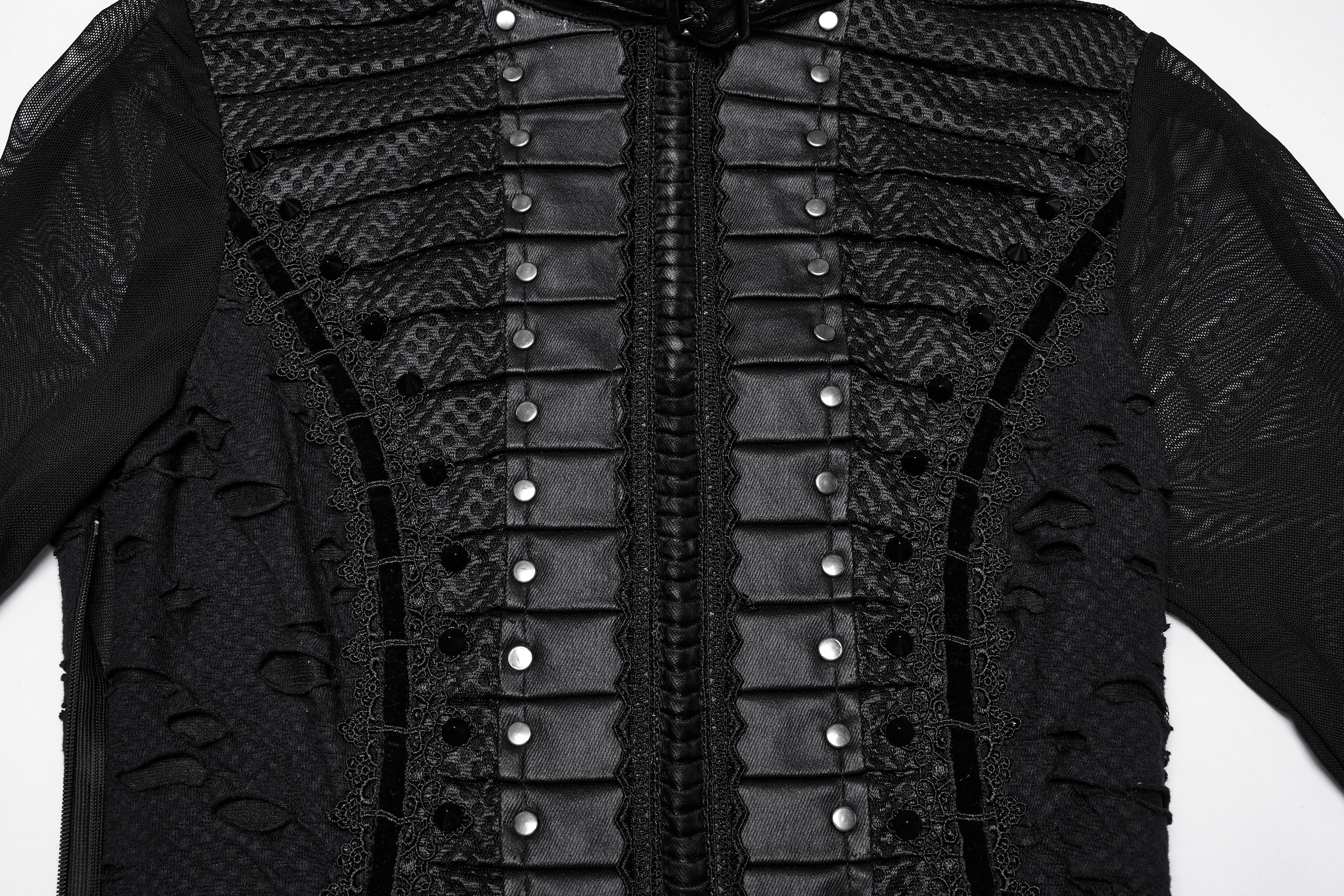 Punk Rave Seraphine Spinal Lace Panel Maxi Dress In Black