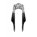 Dark In Love Gothic Deep-V Lace Bell Sleeve Cape