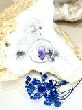 Amethyst Circle Pendant Necklace