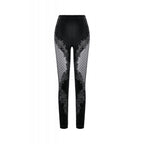 Dark in Love Gothic Velvet Mesh Patchwork Leggings