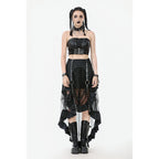 Dark in Love Ravena Buckled Faux Leather Corset Top