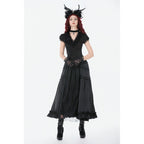 Dark in Love Belladonna Floor-Length Goth Skirt