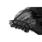Dark in Love Dark Lace-Framed Silhouette Dress