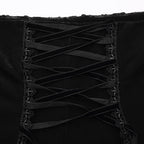 Punk Rave - Belladonna Goth Rose Fishtail Skirt