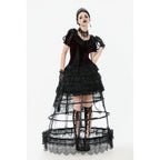 Dark in Love Isolde Velvet & Lace Puff Sleeve Bolero