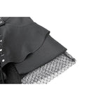 Dark in Love Lace-Up Layered Goth Convertible Flare Trousers or Shorts