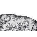 Dark In Love Gothic Deep-V Lace Bell Sleeve Cape