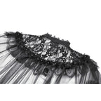 Dark in Love Morwenna Gothic Lace Ruffle Capelet