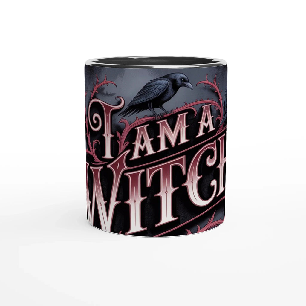 🖤 Gothic Witch’s Ceramic Mug – 11oz Black Magic Coffee Cup ☕✨ | Witchy Gift for Spellcasters & Gothic Lovers