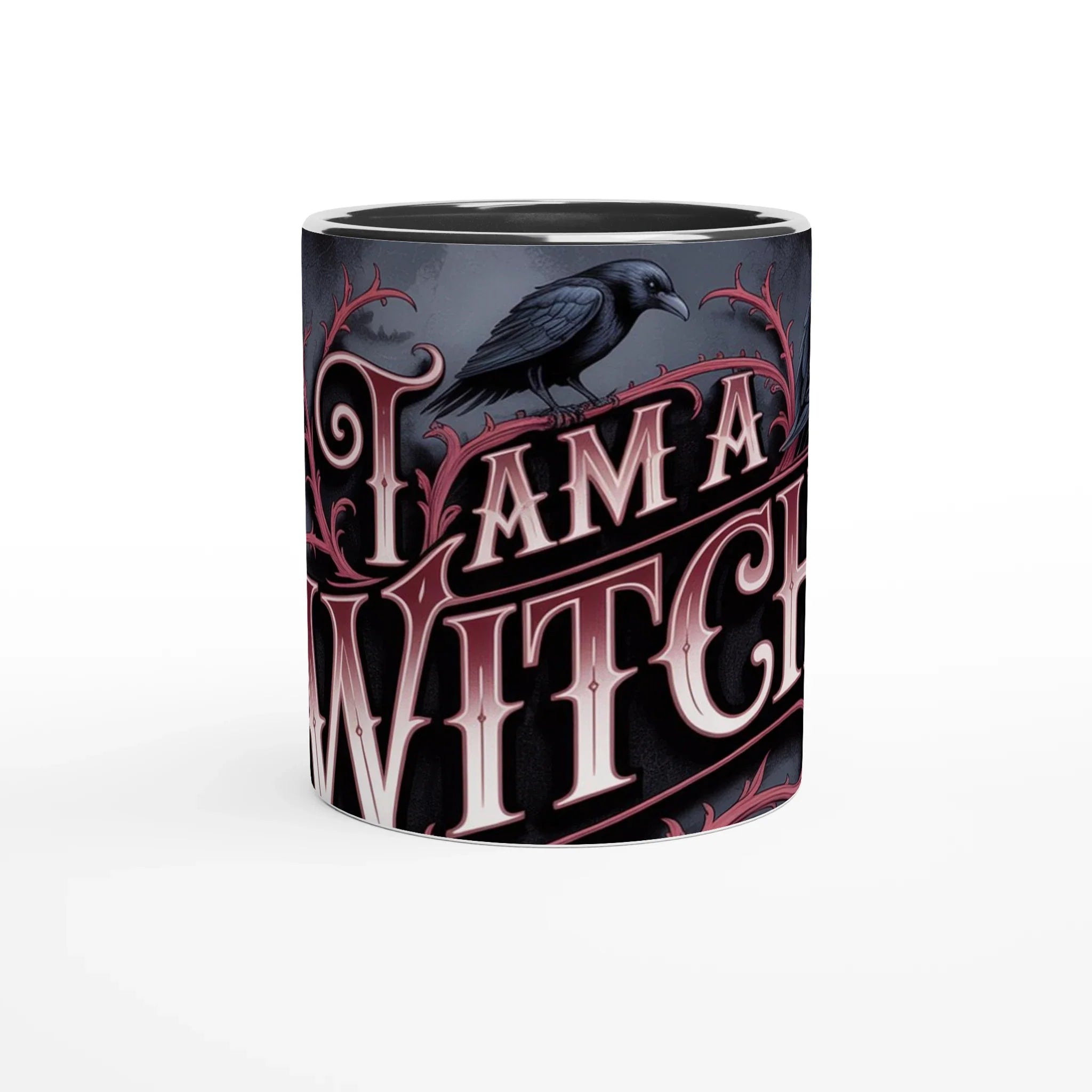 🖤 Gothic Witch’s Ceramic Mug – 11oz Black Magic Coffee Cup ☕✨ | Witchy Gift for Spellcasters & Gothic Lovers