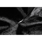 Dark in Love Nocturne Ruffled Velvet Lace Goth Dress in Black