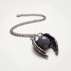 Ethereal Wings Crystal Pendant Necklace | Spiritual Choker for Women & Men