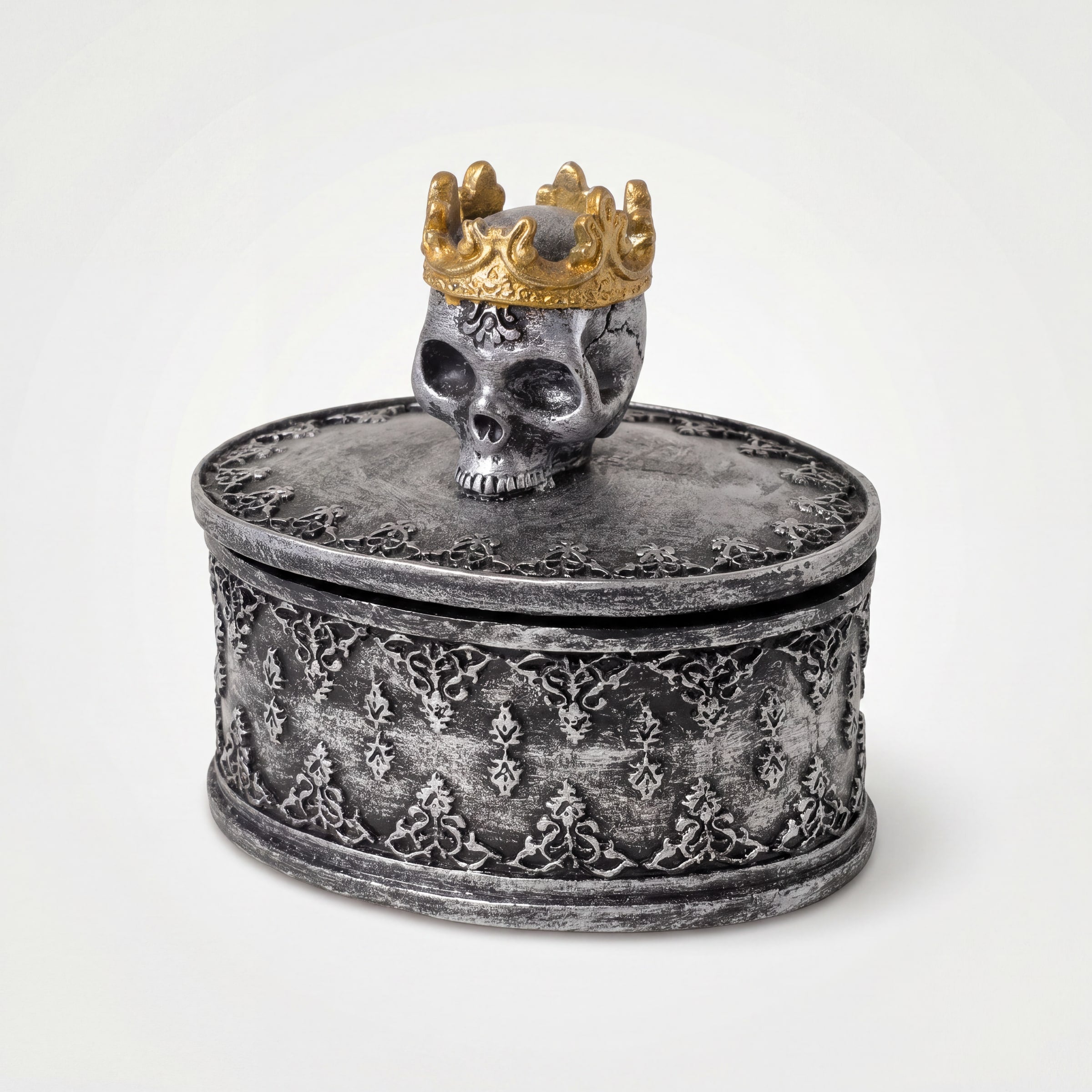 Crowned Skull Trinket Box