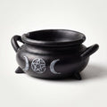 Triple Moon Pentagram Cauldron Incense Holder