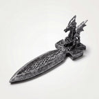 Silver Dragon Sword Incense Stick Holder