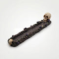 Skull & Purple Rose Incense Stick Holder