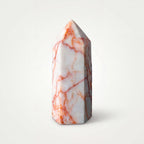 Red Network Crystal Point Tower – 5.5cm 41g | One of a Kind