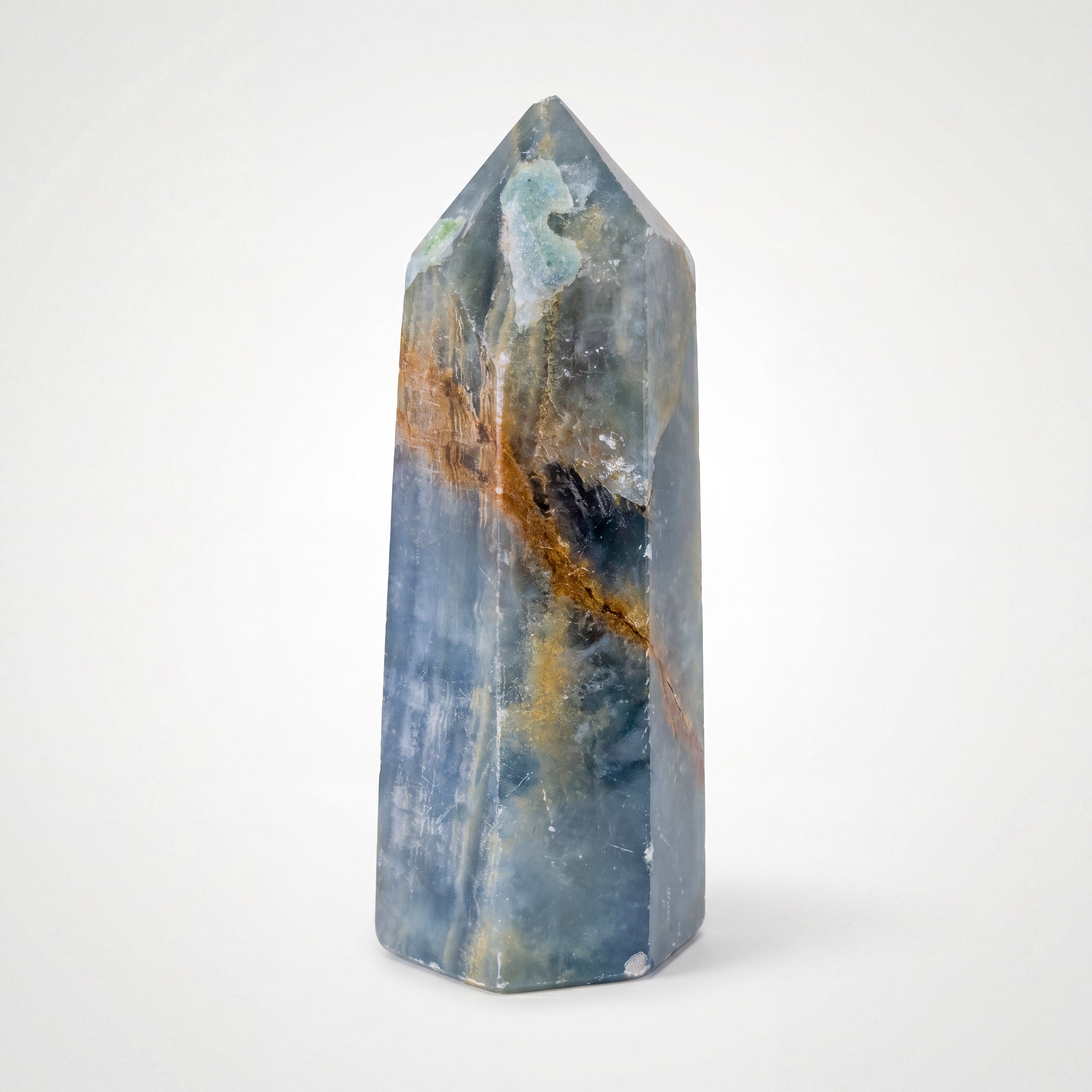 Blue Onyx Crystal Point Tower – 7cm 76g | One of a Kind