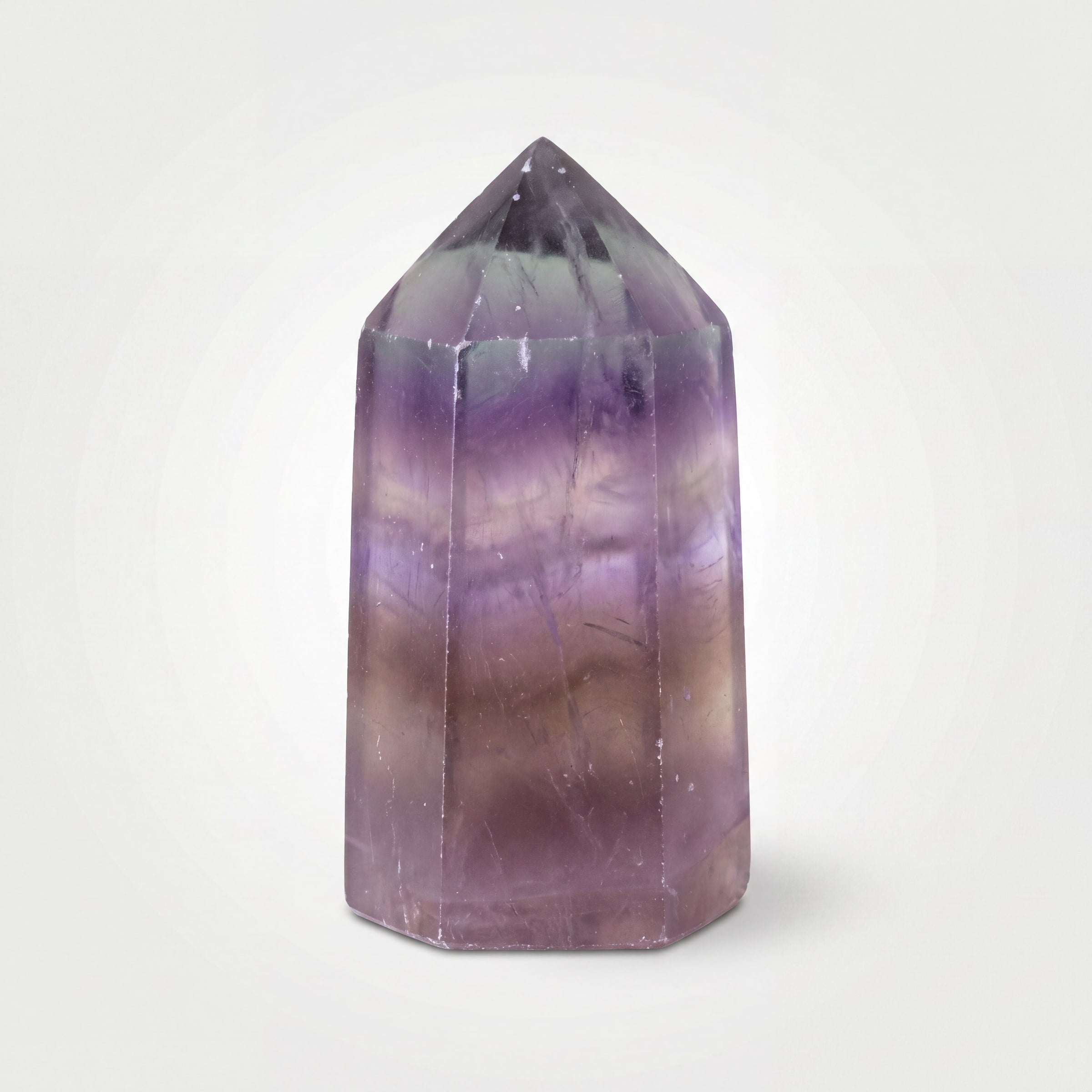 Purple Fluorite Crystal Point Tower – 5cm 61g | One of a Kind