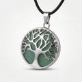 Green Aventurine Tree of Life Pendant Necklace