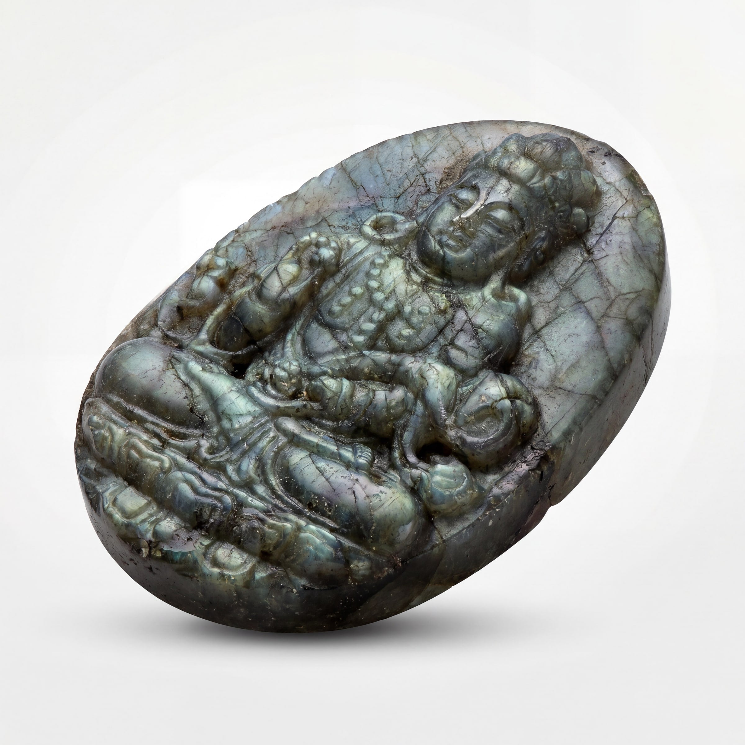 Labradorite Kuan Yin Carving