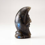 Labradorite Moon Face Carving