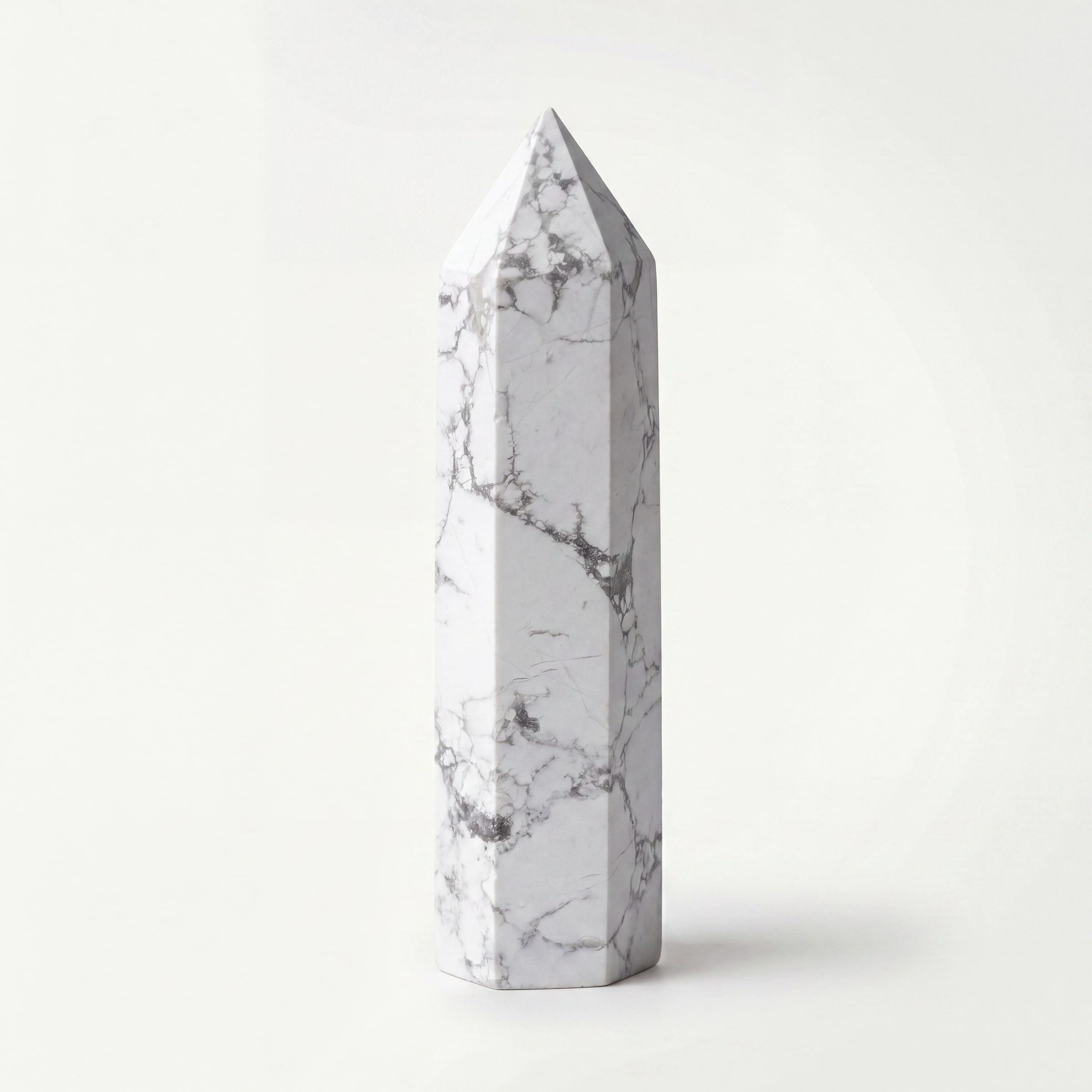 Howlite Crystal Point Tower