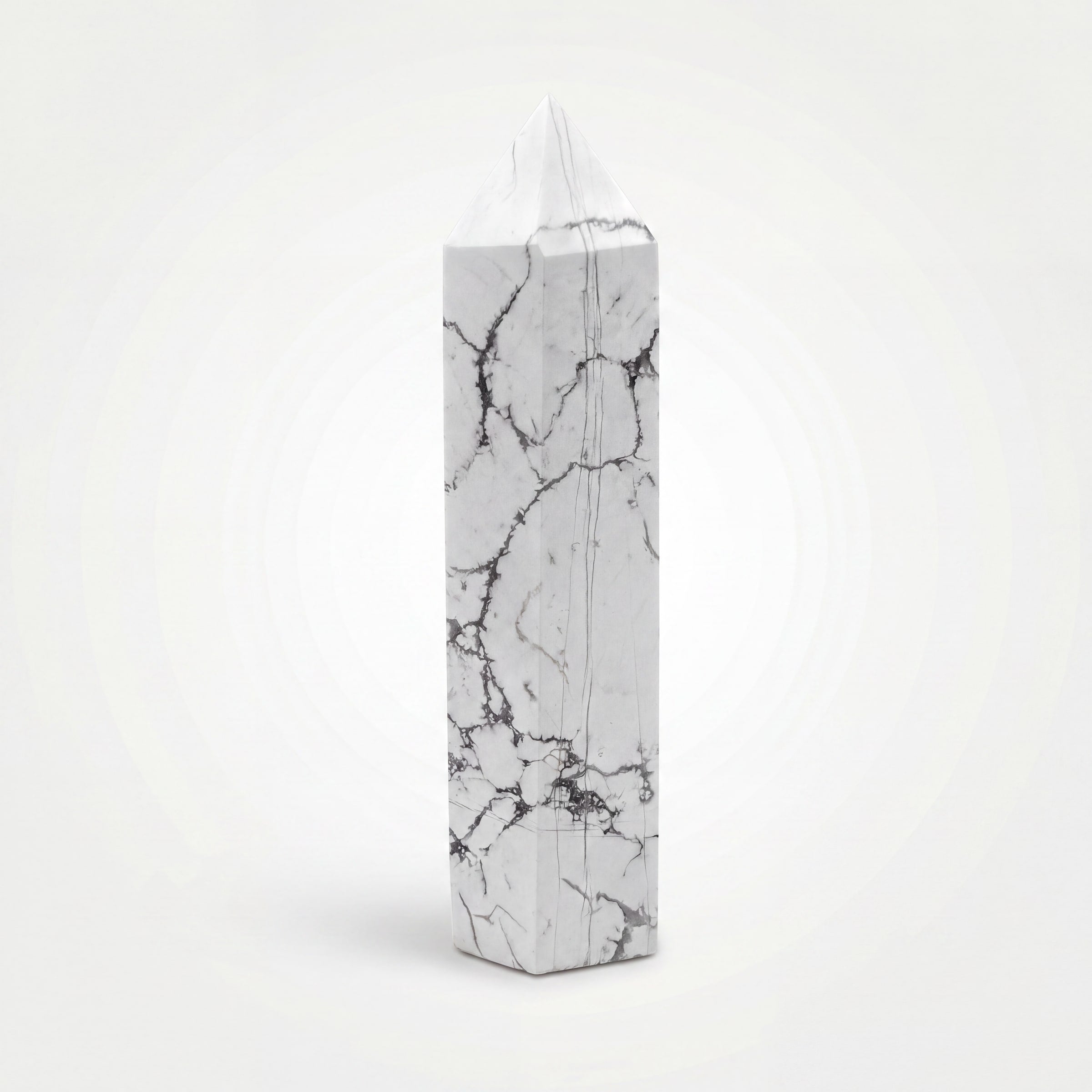 Howlite Crystal Point Tower