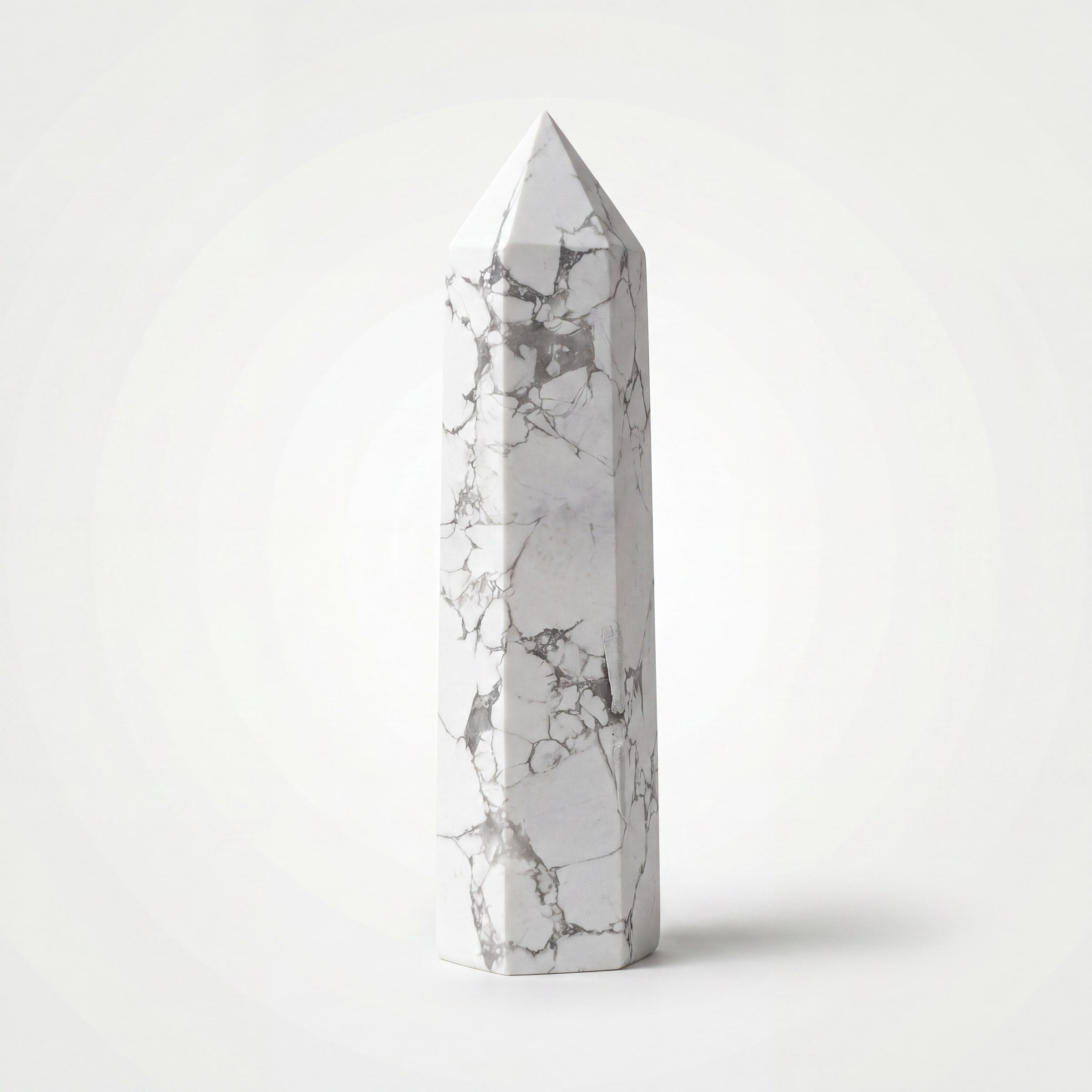 Howlite Crystal Point Tower
