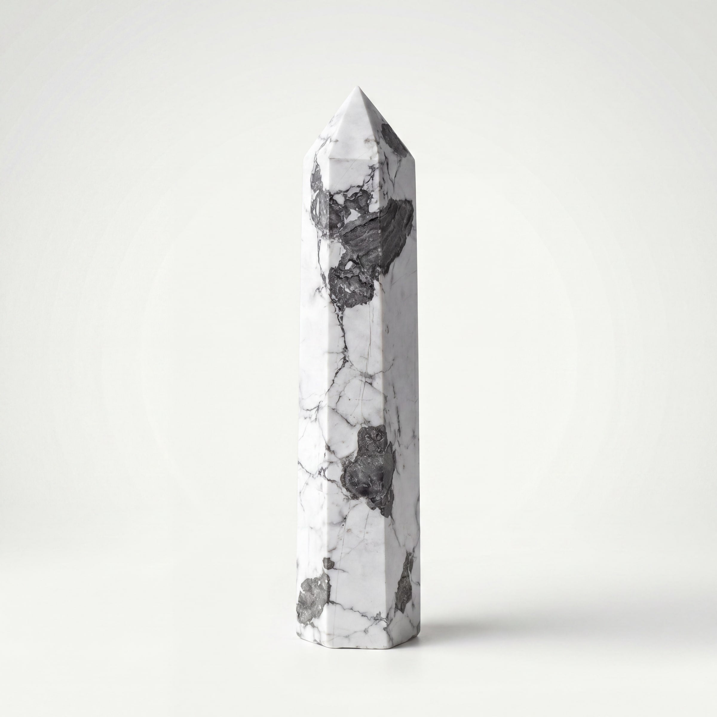 Howlite Crystal Point Tower