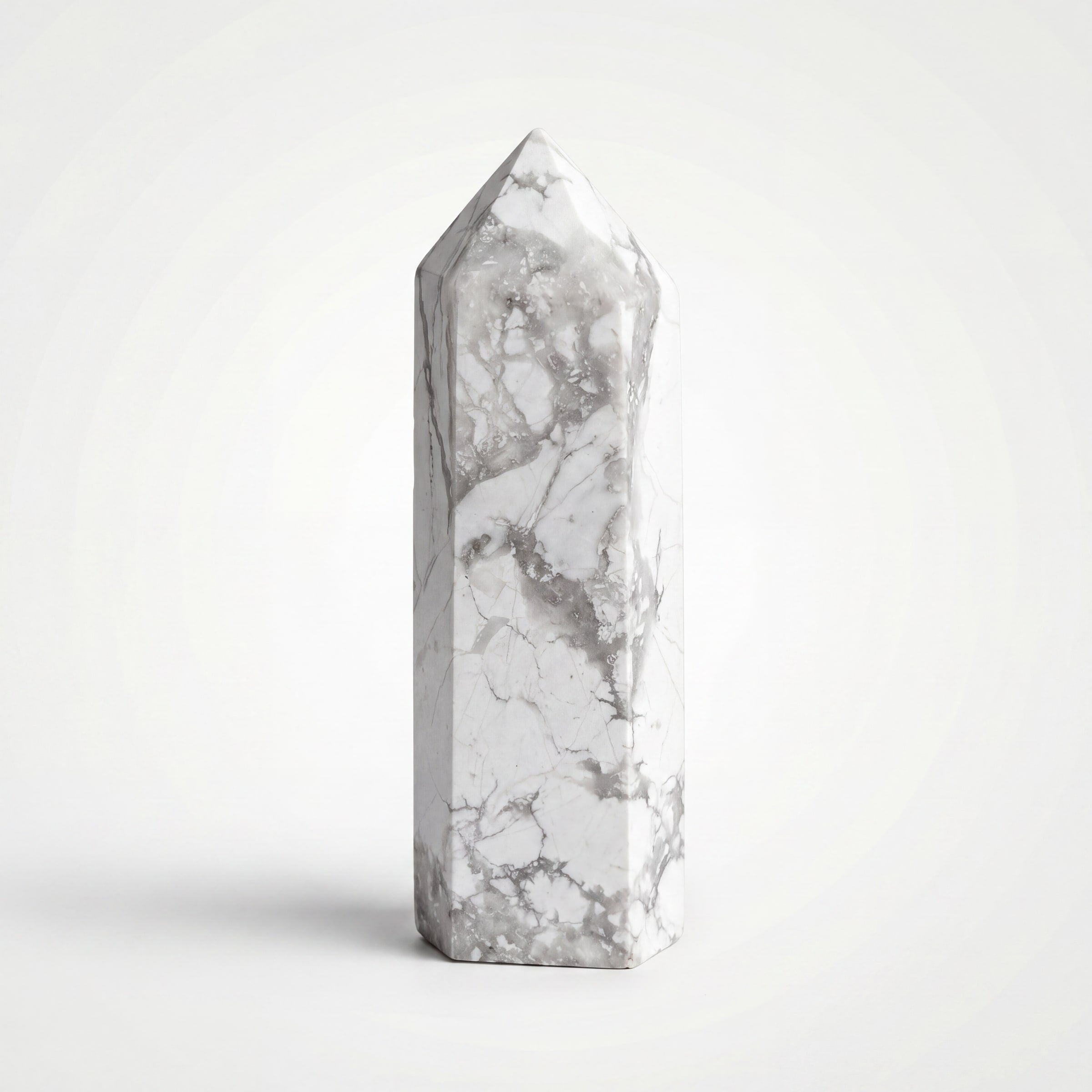 Howlite Crystal Point Tower