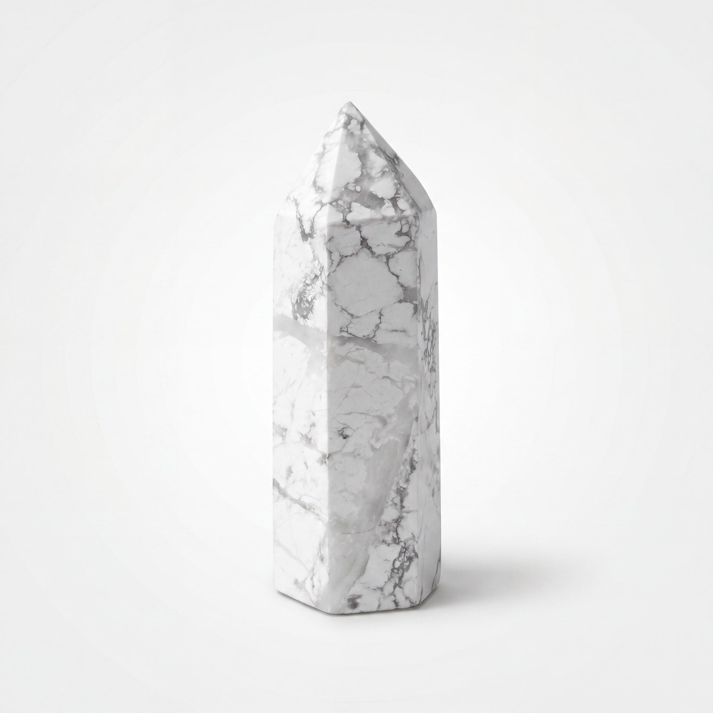 Howlite Crystal Point Tower