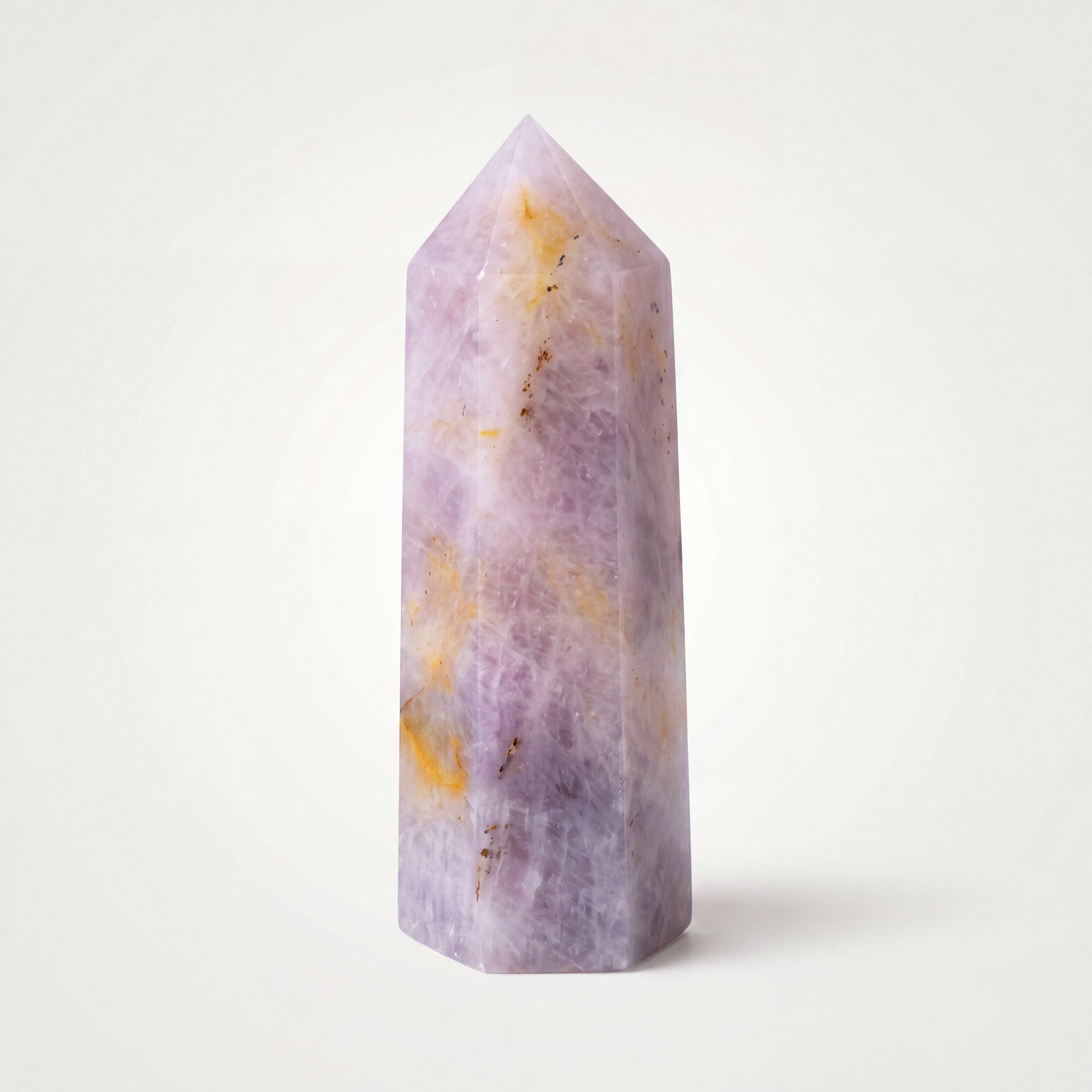 Lavender Rose Quartz Crystal Point Tower